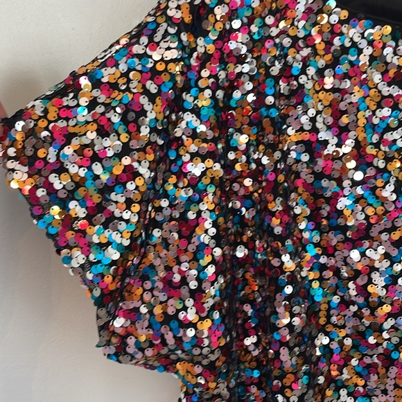 Multi Color Sequin Top - Picture 3 of 5